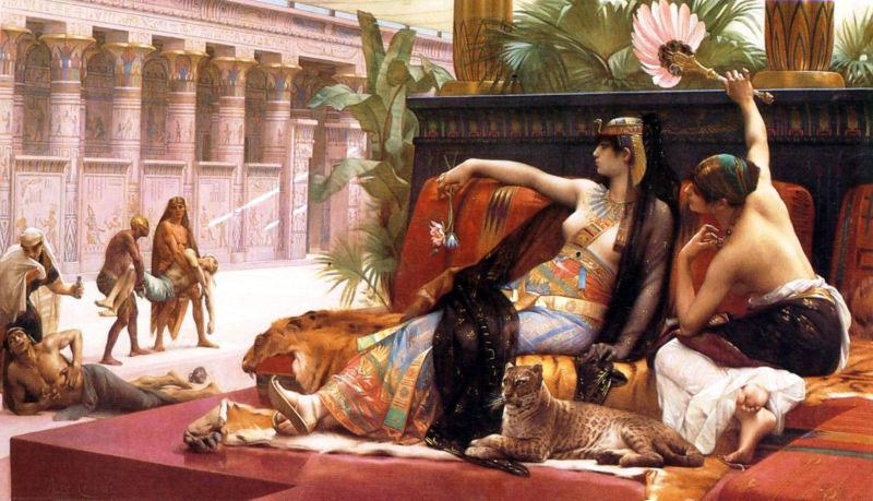 Alexandre Cabanel Cleopatra testing poisons on condemned prisoners oil painting picture